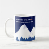 Land van de winter - Heather's Mannequin Quote Koffiemok (Links)