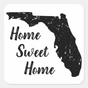  land van Florida panhandle silhouette Vierkante Sticker