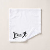 Land van grensoverschrijding bad handdoek (Wasdoekje)