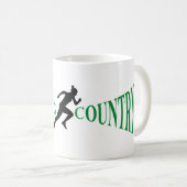 Land van grensoverschrijding koffiemok (Voorkant rechts)