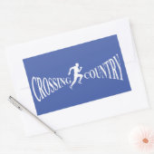 Land van grensoverschrijding rechthoekige sticker (Envelop)