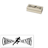 Land van grensoverschrijding rubberstempel (Gestempeld)