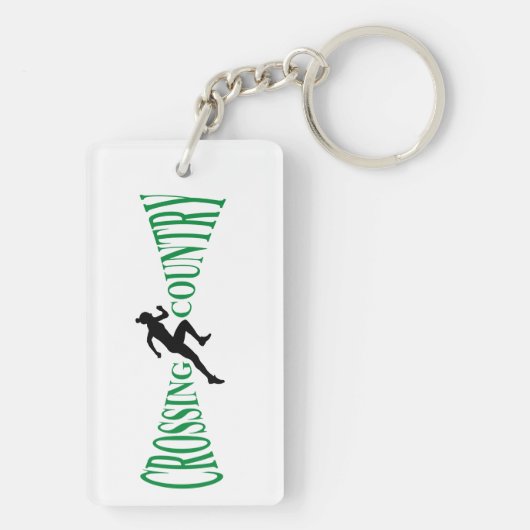 Land van grensoverschrijding sleutelhanger (achterkant)