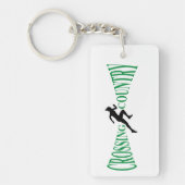 Land van grensoverschrijding sleutelhanger (Voorkant)