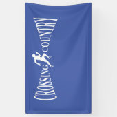 Land van grensoverschrijding spandoek (Verticaal)