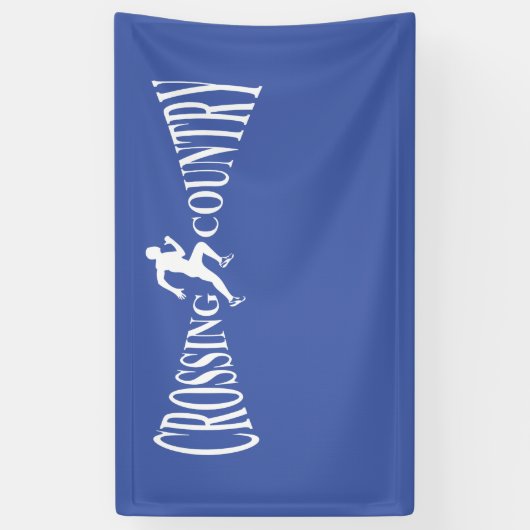 Land van grensoverschrijding spandoek (Verticaal)