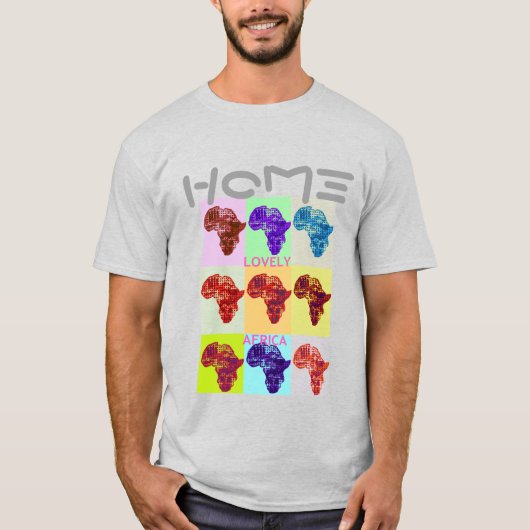 Land van herkomst LOVELY AFRIKA T-shirt (Voorkant)