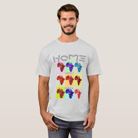 Land van herkomst LOVELY AFRIKA T-shirt (Voorkant volledig)