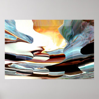 Land van het ondiepe luchtruim 2 poster