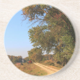 Land van het platteland Schilderachtig in Noord-Gr Zandsteen Onderzetter