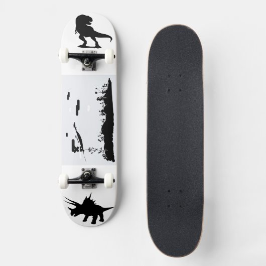 Land van het schaduwgrafisch afbeelding Dinosaurus Persoonlijk Skateboard (Voorkant)