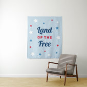 Land van het Vrije Blauw op 4 juli Wandkleed (In situ)