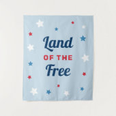 Land van het Vrije Blauw op 4 juli Wandkleed (Voorkant)
