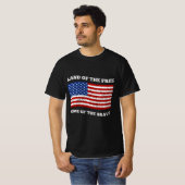 Land van het vrije huis van de dapperen t-shirt (Voorkant volledig)