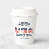 Land van het vrije patriotticum papieren bekers (Voorkant)