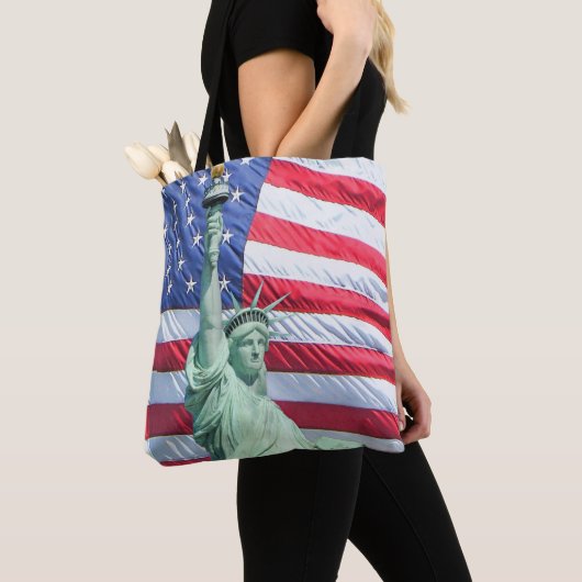 Land van het vrije patriotticum tote bag (Dichtbij)