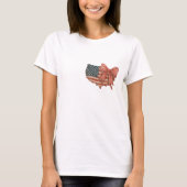 Land van het Vrije Shirt | Patriottisch USA Bow T- (Voorkant)