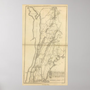 Land van kikkerpunt tot de Croton River Poster