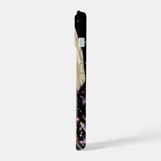 Land van Magic 2 Kristallen iPhone 15 Case (Linkerkant)