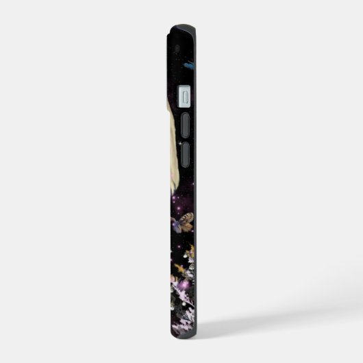 Land van Magic Crystals iPhone 15 Case (Linkerkant)