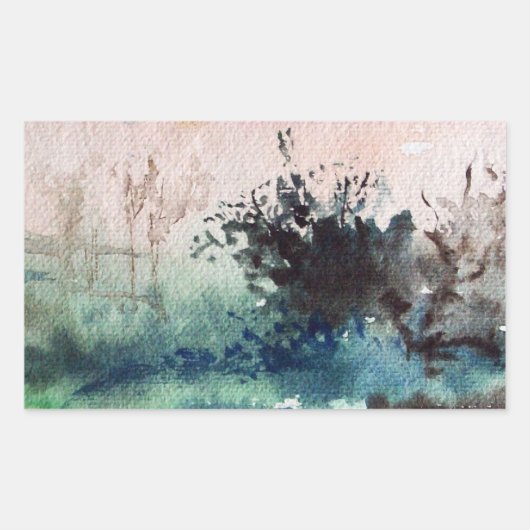 LAND VAN MAREMMA TUSCANY LANDCSAPE RECHTHOEKIGE STICKER (Voorkant)