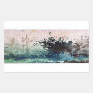 LAND VAN MAREMMA TUSCANY LANDCSAPE RECHTHOEKIGE STICKER