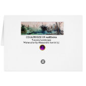 LAND VAN MAREMMA/TUSCANY LANDSCAPE (Achterkant Horizontaal)