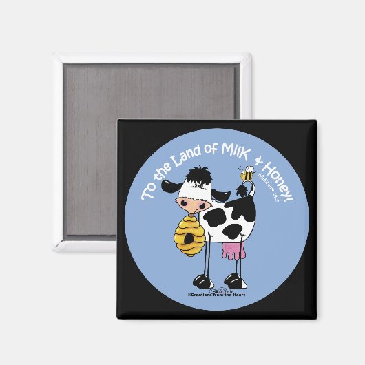 Land van Melk & Honing Magneet (Voorkant / Achterkant)