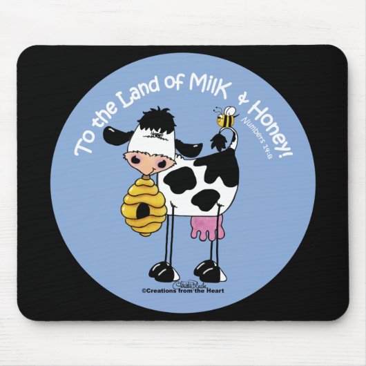 Land van Melk & Honing Muismat (Voorkant)