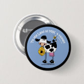 Land van Melk & Honing Ronde Button 5,7 Cm (Voorkant /achterkant)