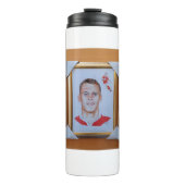 Land van Merlijn, legendes zijn geboren. Thermosbeker (Voorkant)