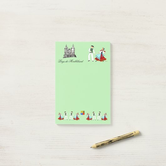 Land van Montbéliard, Frankrijk Post-it® Notes (Op bureau)