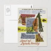 land van oneindige variëteit South Dakota Briefkaart (Voorkant / Achterkant)