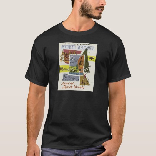  land van oneindige variëteit South Dakota T-shirt