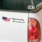Land van opportuniteit Bumpersticker (Op Truck)