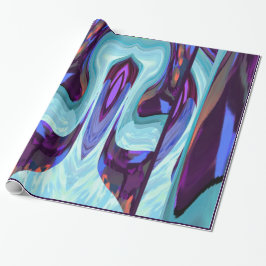 Land van Oz-wrapping papier-Paars/blauw/Oranje Cadeaupapier