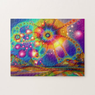 Land van psychedelische verlichting legpuzzel