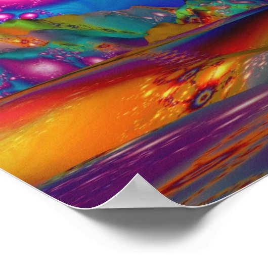 Land van Psychedelische Verlichtingen - Poster (Hoek)