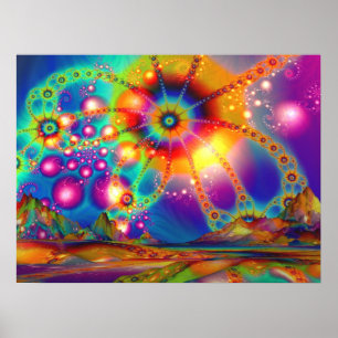 Land van Psychedelische Verlichtingen - Poster