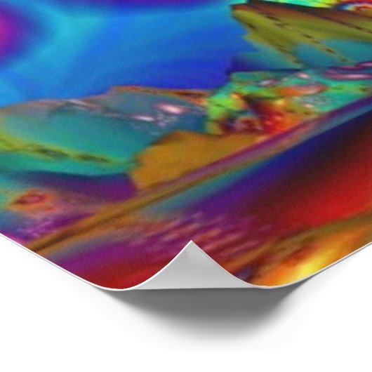 Land van Psychedelische Verlichtingen - Poster (Hoek)