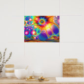 Land van Psychedelische Verlichtingen - Poster (Keuken)