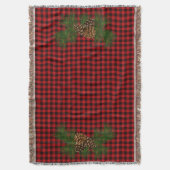 Land van rode en zwarte gipspijn deken (Voorkant Verticaal)