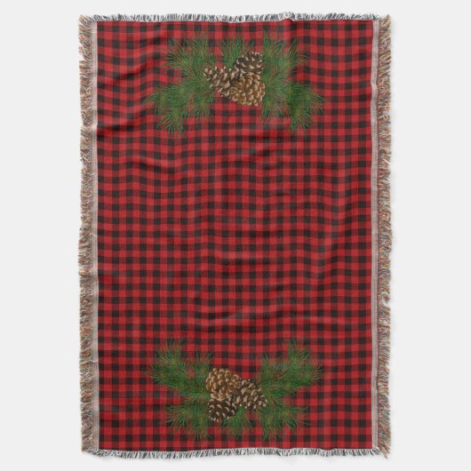 Land van rode en zwarte gipspijn deken (Voorkant Verticaal)