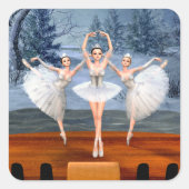 Land van Sneeuwdansen Ballerinas Stickers (Voorkant)