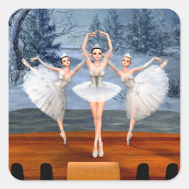 Land van Sneeuwdansen Ballerinas Stickers