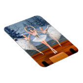 Land van sneeuwdanserende ballerinas magneet (Rechterzijde)