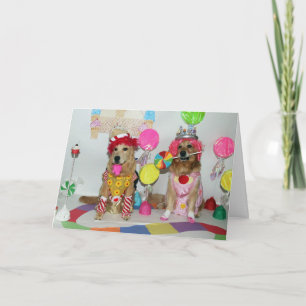 Land van Snoep Golden Birthday Kaart