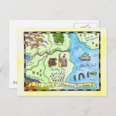 Land van Thousand Rainbows Postcard Briefkaart (Voorkant / Achterkant)