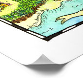 Land van Vele Poster van de Kaart van Tales (Hoek)