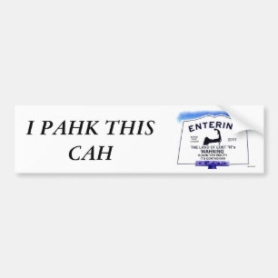 Land van verlies "R" Bumpersticker